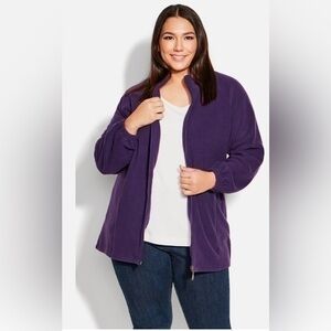 Lady Foot Locker zip up fleece jacket